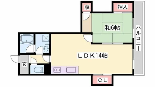 寿ハイツ【303号室】の間取り