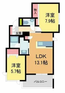 シャーメゾンMAYA岡本【301号室】の間取り