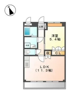 フラワーヒル【1階】の間取り