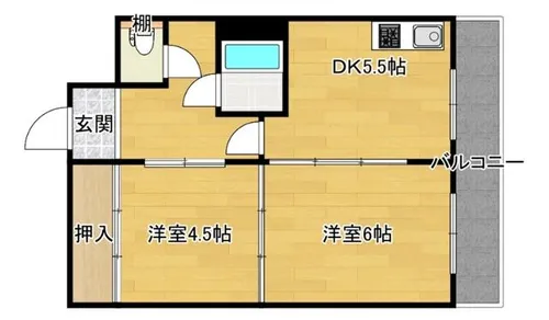 ハイツロイヤル【2階】の間取り