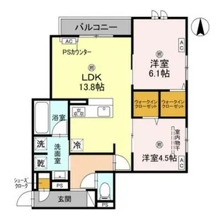 Clashist加美東【3階】の間取り