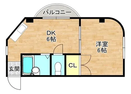 ラウンドⅡ大儀【5階】の間取り