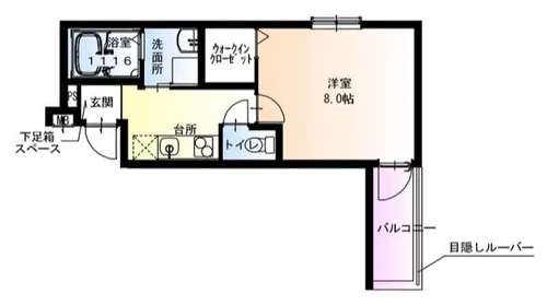フジパレス鴻池新田Ⅱ番館【1階】の間取り