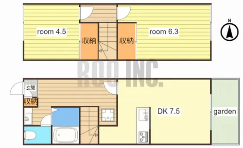 OA FLAT飯田【115号室】の間取り