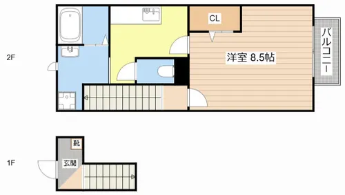 サニーハイツ堂前【2階】の間取り