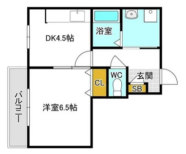 マーメイド緑地公園【2階】の間取り