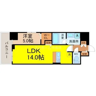 La’a Kea徳川【3階】の間取り