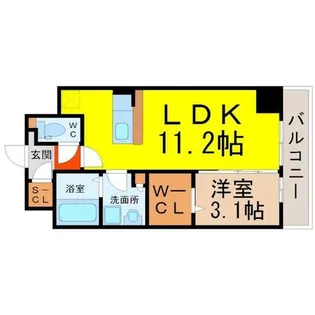 スティングレイつるま【4階】の間取り