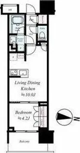 オープンレジデンシア大須FRONT【3階】の間取り