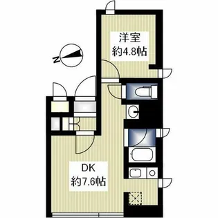 T HOUSE【3-2号室】の間取り