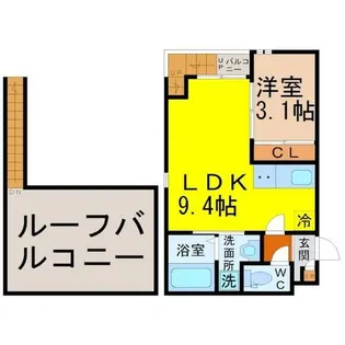 愛知県名古屋市瑞穂区内浜町【アパート】の間取り