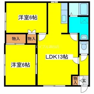 サンフラワーC【201号室】の間取り