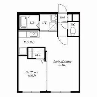モンテマーレ環状通り【3階】の間取り