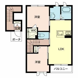 エスポワール【0202号室】の間取り