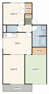 ヴァンベールA棟【202号室】の間取り