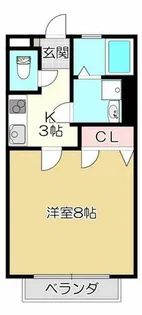ウエストヒル開生【2階】の間取り