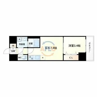 レオンコンフォート新大阪ウインズ【8階】の間取り