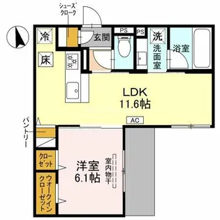 VIVRE立花【2階】の間取り