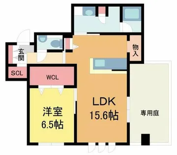 シークリサンス岡本【101号室】の間取り