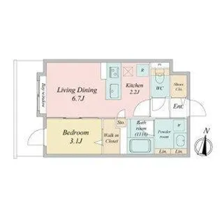 アルファスクエア北11東1【8階】の間取り