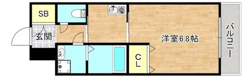 大阪府大阪市旭区高殿3丁目【マンション】の間取り