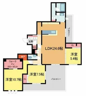 シークリサンス岡本【201号室】の間取り