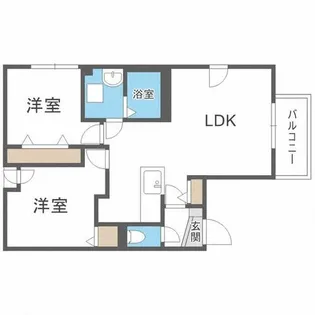 フランシーズ北10条【4階】の間取り