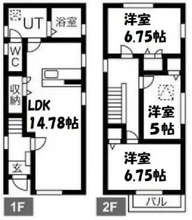 愛知県名古屋市西区児玉2丁目【一戸建】の間取り