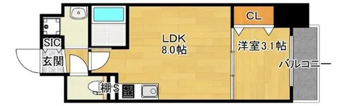 サンメゾン16【10階】の間取り