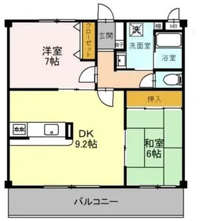 ソレーユ関西【1階】の間取り