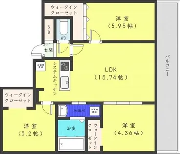 ステージア裏参道【2階】の間取り