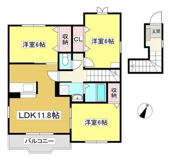 ブリーズ【2階】の間取り