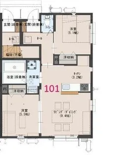 フルーレM【1階】の間取り