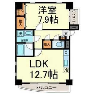 ラ・カンパネーラ【5階】の間取り