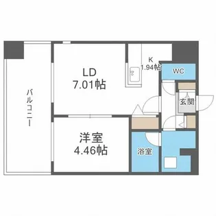 レガーロ美術館通【9階】の間取り