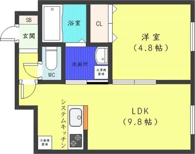 ストラダーレ【2階】の間取り