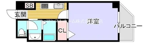 BRILLIANT浅香山(ブリリアントアサカヤマ)【506号室】の間取り