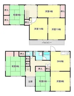兵庫県加古川市尾上町長田【一戸建】の間取り