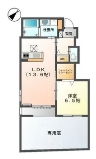 モン・レーヴ【1階】の間取り