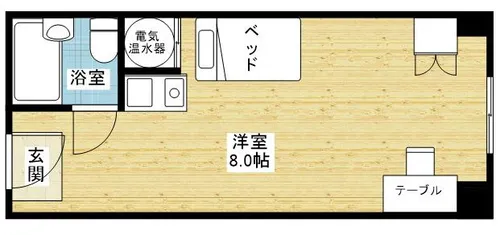 ステュディオ新御堂【5階】の間取り