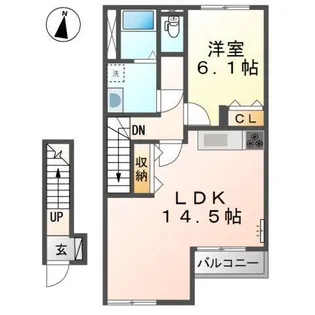 プランドール【2階】の間取り