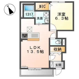 エヌメゾン【1階】の間取り