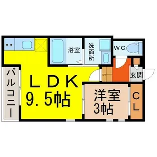 愛知県名古屋市南区平子2丁目【アパート】の間取り