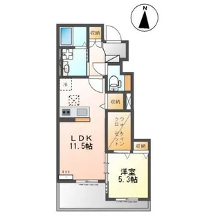 アルモカーサ【1階】の間取り