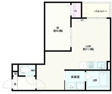 愛知県名古屋市緑区浦里4丁目【アパート】の間取り