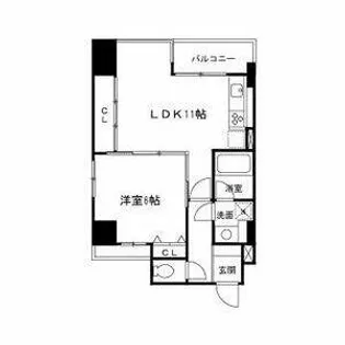 K-CRAFTUMEDA161【2階】の間取り