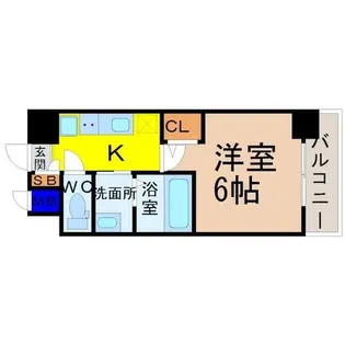 エステムコート名古屋ステーションクロス【5階】の間取り