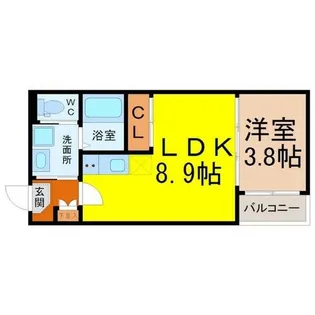KKテラス金山【1階】の間取り