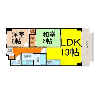 アミティ中村【5階】の間取り