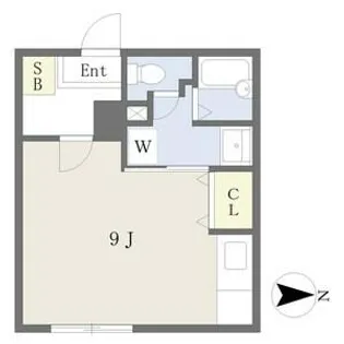 シャトレ美香保公園Ⅲ【605号室】の間取り